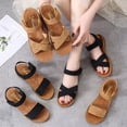 thumbnail image 2 of Sandalias Zapatos Planos Zapatos de Primavera Zapatos estilo Romano Zapatos de Playa Zapatos de Mujer Suela Blanda, 2 of 5