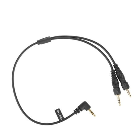 UPC: 6971008025132 | SR-C2004 Dual Locking 3.5mm TRS to Right-Angled 3.5mm TRS Y Cable for Wireless Receivers Mics More