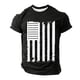 thumbnail image 3 of Tops para hombre, blusas y camisas de manga corta con cuello redondo para hombre, jersey informal con cuello redondo estampado para hombre, pantalones cortos deportivos para fitness, blusa de poliéste, 3 of 4