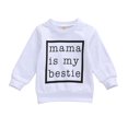 thumbnail image 1 of Bébé bébé Garçon Fille Sweat-Shirt Automne Hiver Tenues Lettre Imprimé Pull à Manches Longues Vêtements, 1 of 8