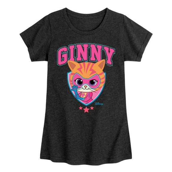 Super Kitties - Ginny - Girls Fitted Short Sleeve Graphic T-Shirt