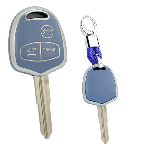 Key Fob Cover Fit for Mitsubishi Outlander ASX Pajero Montero Sport Soft TPU Key Shell Accessories 3 Button Keychain