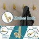 thumbnail image 4 of Brushed Gold Ganchos de oro cepillado para colgar ganchos para sombreros, paquete de 6 ganchos para armario, ganchos de pared para abrigos, ganchos para colgar abrigos, ganchos de, 4 of 5