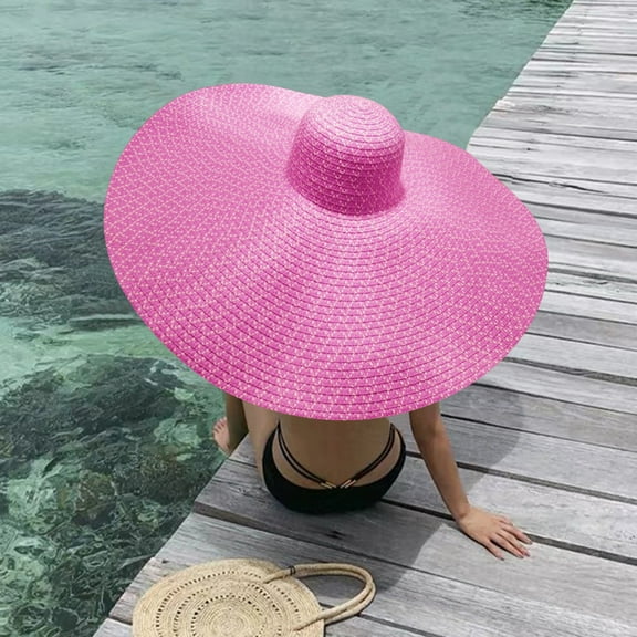 Womens Sun Hat, Pink Beach Sun Fashion Cap Large Brim Baseball Caps, Sun Hats for Women UV Protection, One Size, Women Sun Hat, Sun Hat for Women