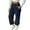 Blue, variant on Wyobmus Womens Wide Leg Pants High Waist Draped Casual Trousers Loose Business Work Twill Chino Pants A-Khaki