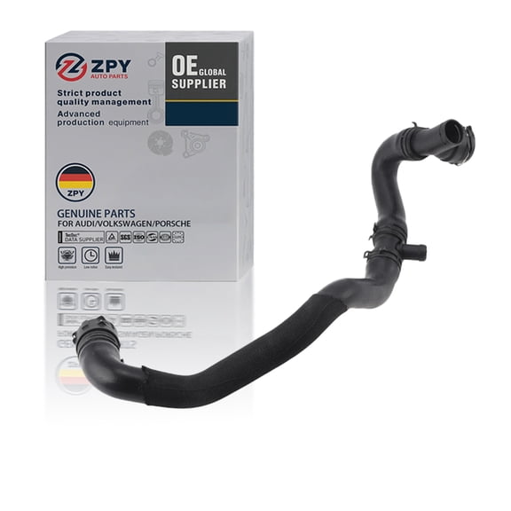 Radiator Outlet Hose Pipe For Audi A6 Quattro 2016-2018 2.0L No.4G0122055AB/4G0122055S Rubber Lower Radiator Hose Black 1 Pc