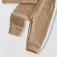 thumbnail image 5 of Enyan Toddler Baby Boy Fall Clothes Long Sleeve Solid Sweatshirt Top+Pants Set 2 Piece Infant Boys Winter Outfits（2-3 Years）, 5 of 6