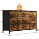 thumbnail image 4 of 10-grande-fabric-cajón anchura chest of cajones built-in power outlet - 47.2-pulgada mesa de TV consola para 55-pulgada tvs, media almacenamiento organizer sturdy metal frame dorm, closet, ent..., 4 of 6