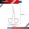thumbnail image 3 of Precise Canada: Eyebrow Tweezer Stainless Steel Scissors Shaped Slant Tip Tweezer Clip, 3 of 6
