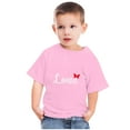 thumbnail image 2 of MeetoTime Valentine's Day Kids Short Sleeve T-shirt Summer Casual Round Neck Cotton Tops for Boys Girls, 2 of 6