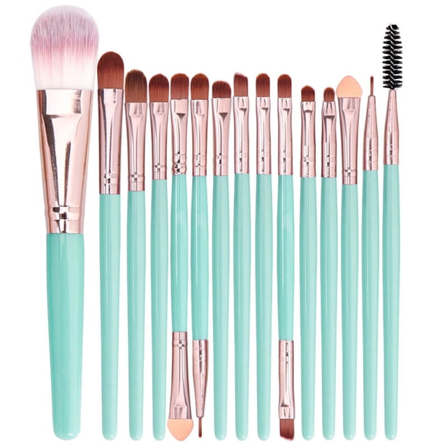 mtvxesu Makeup Brushes Set, 15 PCS Makeup Brush Set Tools Make-Up Toiletry Kit Wool Make up Brush Set Eye Makeup Brushes Brushes Makeup Clearance Sale Makeup Brushes!