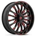 thumbnail image 2 of Fuel ARC 24" Wheels Red 40" XTR370 Tires Can-Am Commander Maverick Renegade Outlander Defender, 2 of 4