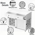 thumbnail image 3 of Noble House 39.37" Modern Dog Crate Furniture with Sliding Barn Door and Drawers, Pet Kennel with Lockable Wheels, White, 3 of 14