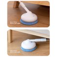 thumbnail image 2 of Graflsoa Wireless Electric Window Cleaner with Extendable Handle, Rechargeable Spin Scrubber for Bathroom, Kitchen, Walls, and Ceiling, White, 2 of 6