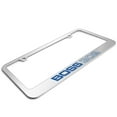 thumbnail image 3 of Ford Mustang Boss 302 in Blue 3D Embossed Letters on Mirror Chrome Metal License Plate Frame, 3 of 8
