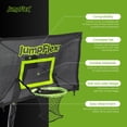 thumbnail image 5 of Jumpflex MEGA 14' Trampoline, Outdoor Playset with PROJAM Basketball Hoop, Black/Green, 5 of 9