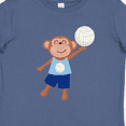 thumbnail image 4 of Inktastic Volleyball Player Boys Cute Monkey Boys Baby T-Shirt, 4 of 5