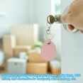 thumbnail image 5 of Uxcell Leather Key Fob, 4 Pack Genuine Leather Air Tag Holder Portable Key Fob Keychain, Pink, 5 of 6