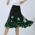 thumbnail image 2 of Falda De Baile De Salón Traje De Baile Puesta En Escena Para Mujer Verde Sunnimix falda de baile, 2 of 7