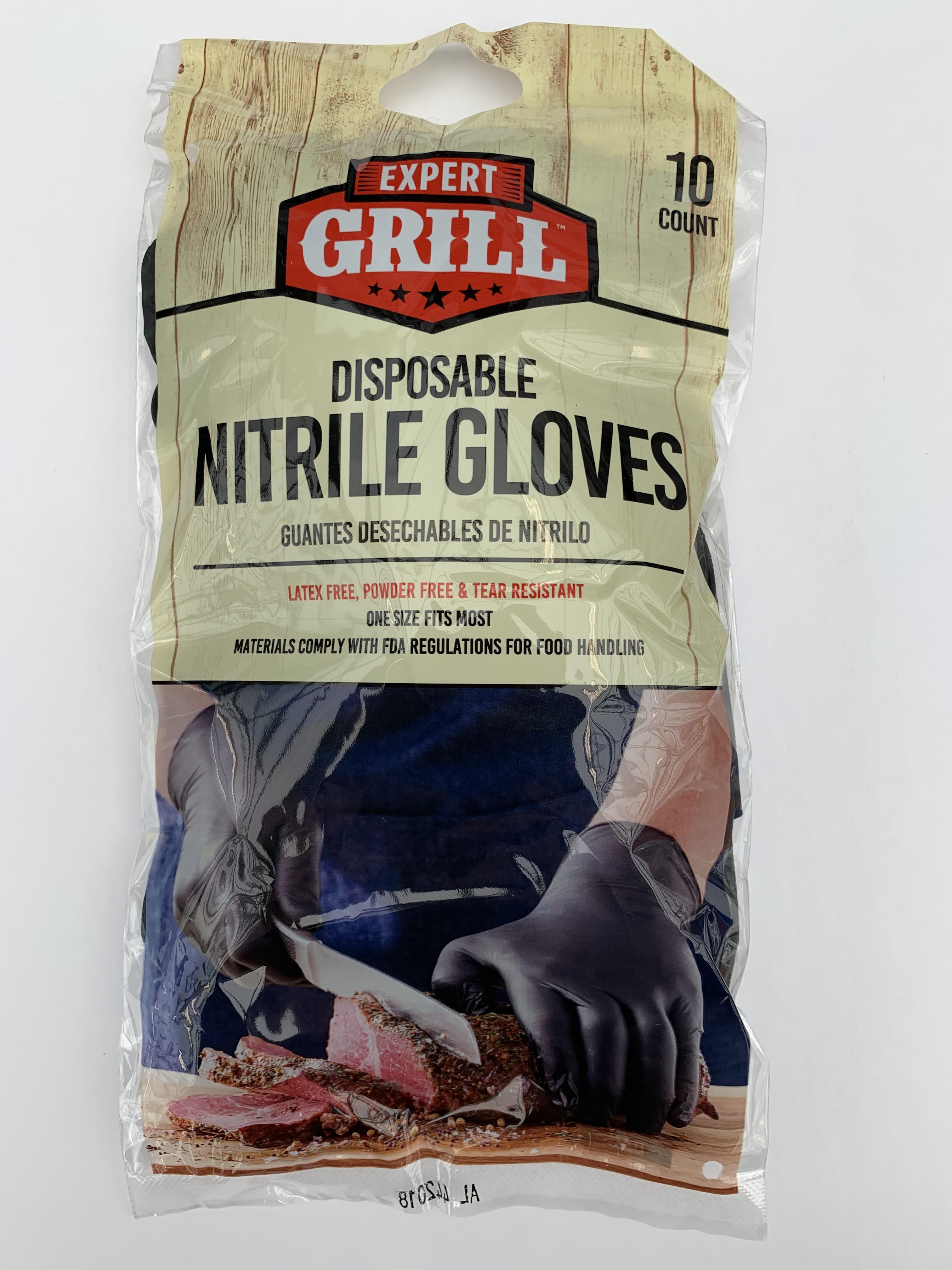 Expert Grill Nitrile Gloves 10ct
