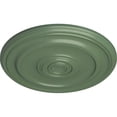 thumbnail image 3 of Ekena Millwork 19 3/4"OD x 1 1/2"P Kepler Traditional Ceiling Medallion (For Canopies up to 4 1/2"), Hand-Painted Athenian Green, 3 of 5