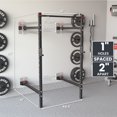 thumbnail image 3 of Synergee 2200 Series Folding 79" by 41” Squat Rack with J-Cups & Adjustable Pull Up Bar. Exercise Stand with 750lb Capacity. Power Cage, 3 of 6