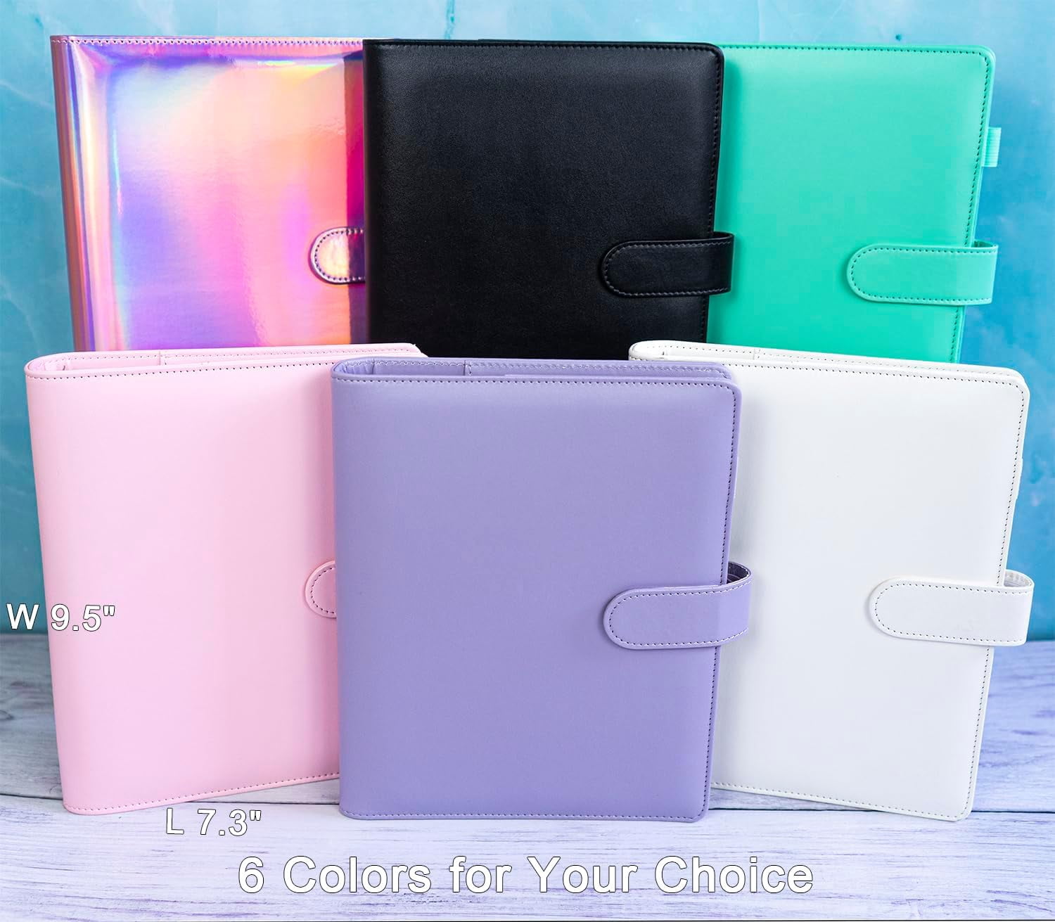 Photo card binder with 30 4-pocket card pages, 6 circular binders, A5 binder card collection book with 240 card slots