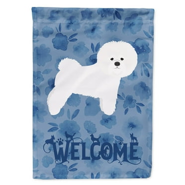 Carolines Treasures CK6062GF Bichon Fris? Welcome Flag Garden Size Small multicolor