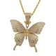 thumbnail image 5 of 2pcs joyería collar de mariposa para cantantes de diseñador plateado, 5 of 9