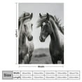 thumbnail image 4 of Fenyluxe Horses Ideal Comfy Throw Blanket Lightweight for All Seasons Super Soft Velvet-Like Texture Anti-Pilling Wrinkle-Resistant Blanket 40x50in, 4 of 6