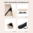 thumbnail image 5 of Beach chair mat with backrest, folding garden chair, folding beach mat with one-step assembly (Beige), 5 of 5