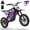 Purple, variant on QEASET 36 V MINI Electric Dirt Rocket, 500 W Motorized Dirt Bikes, 15 MPH Off-Road Ride with Dual Suspension, Yellow