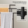 thumbnail image 5 of 44" Tall Standing Towel Racks for Bathroom, 3 Tier Towel Rack with Basket, Outdoor Towel Rackr Organizer, Metal Pool Towel Rack Freestanding, Bedroom, Living Room, Black, 5 of 7