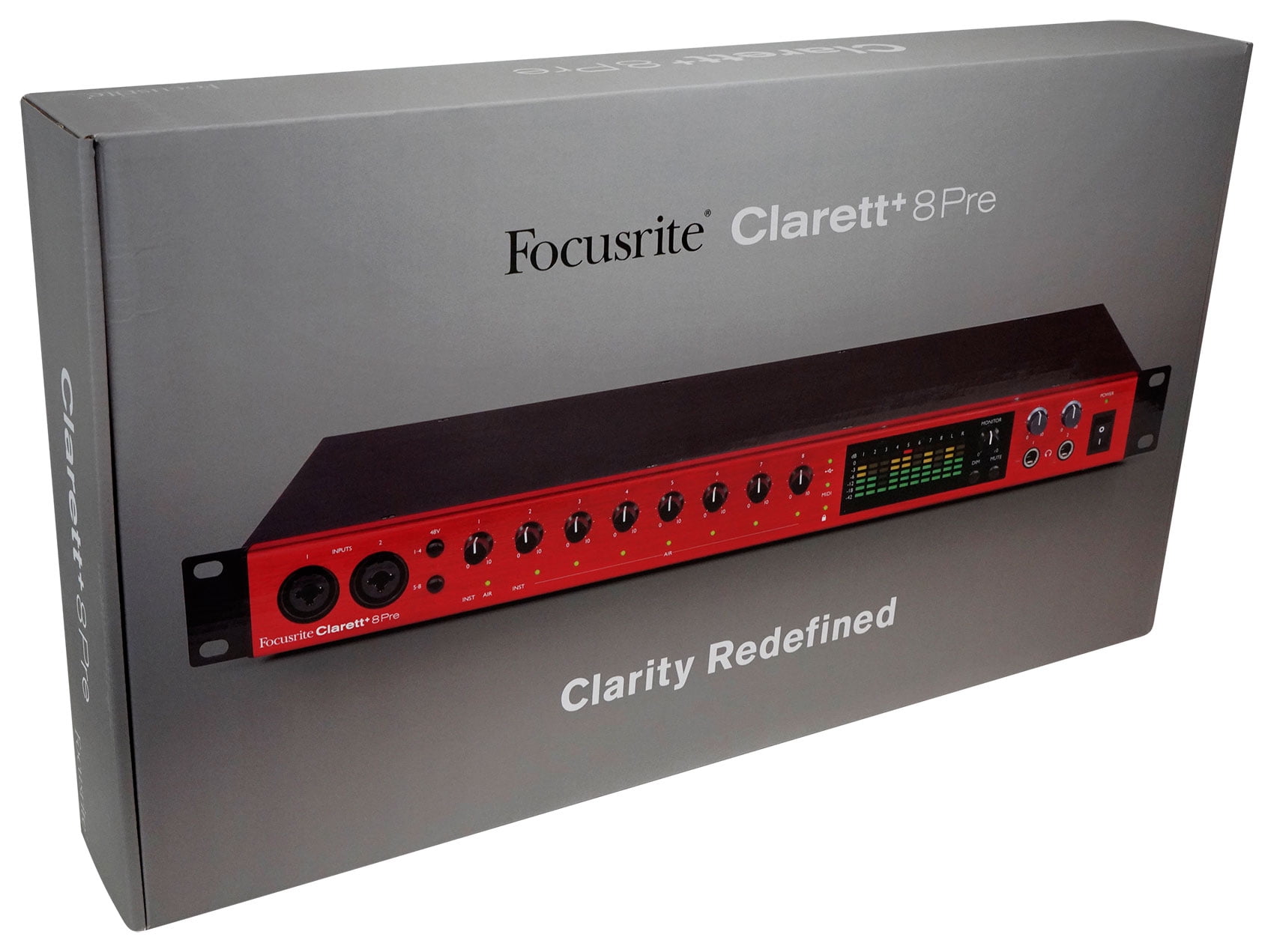 Focusrite Clarett+ 8Pre USB-C Audio Recording Interface, 8 Mic 