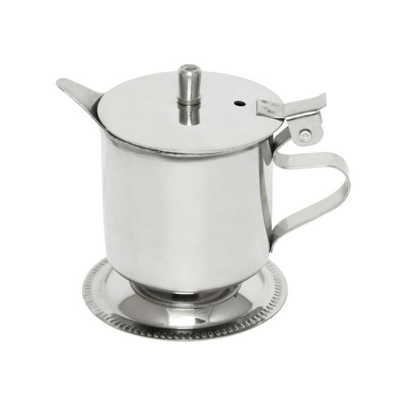 Excellante 5 oz stainless steel footed creamer, comes in each