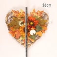 thumbnail image 3 of Fall Wreath for Front Door Fall Decoration Maples Leaf Pine Cone Berry Autumns Harvest Fall Thanksgivings Halloween Decor Indoor Outdoor, 3 of 10