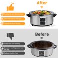 thumbnail image 2 of 40 Pack Slow Cooker Liners, Large Size 13"x 21" Cooking Bags Disposable Pot Liners, Plastic Slow Cooker Bags Fits 3-8 Quarts, BPA Free, Suitable for Oval & Round Pot, 2 of 7
