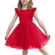 thumbnail image 5 of Vestido de Verano de Manga Corta Moda Primavera Y Verano Manga Corta Cuello Redondo Falda de la Princesa Ruffle para Diario, Viajes, Hogar, Vacaciones, Fiesta de Cumpleaños, 5 of 7