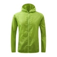 thumbnail image 2 of Chaqueta impermeable y transpirable para mujer XXXL verde con capucha al aire libre, 2 of 5