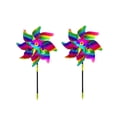 thumbnail image 3 of Reflective Windmill Bird Scarer Sparkly Garden Yard Decorative for Outdoor Patio Farm Installation 2PCS, 3 of 3