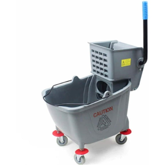 "Commercial Mop Bucket and Wringer, 36-Quart, Grey 20 x 15 x 14 inches"
