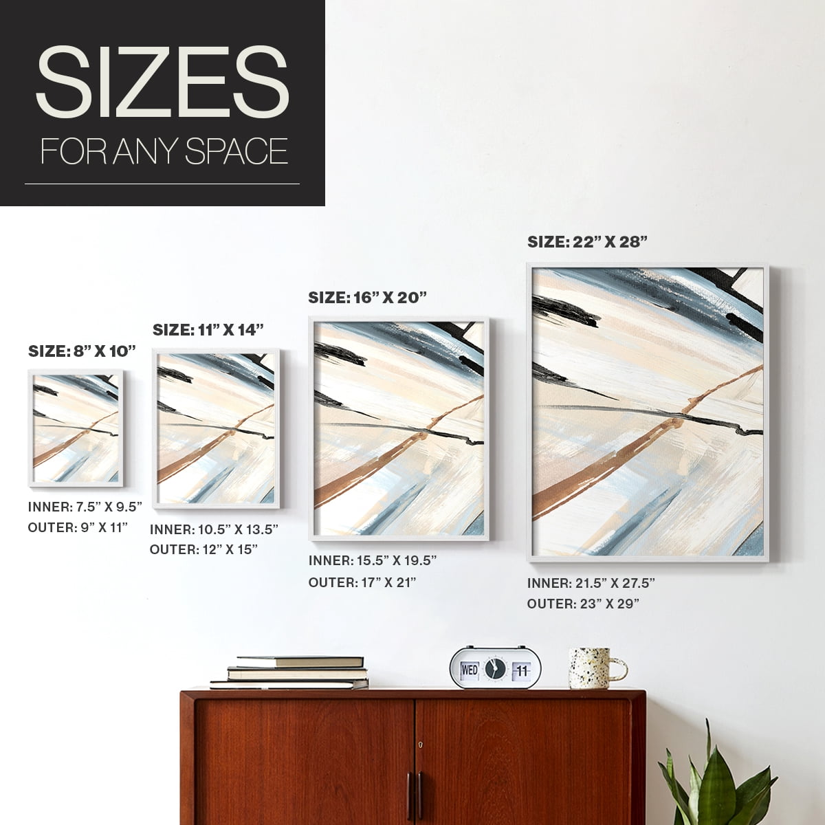Dancing Wind Revisit II Framed Print in White Solid Wood Framed Print No Nail Hanging