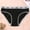Black, variant on VISALY Cheeky Panties Breathable Underwear Womens Cotton Through Waist Bikini Brief Underwear Seamless Underwear Cotton Panties Bikini Panties Beige L