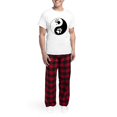 thumbnail image 5 of CafePress - Wolf Therian Ying Yang Men's Light Pajamas - Men's Light Loose Fit Cotton Pajama Set, 5 of 7
