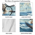 thumbnail image 4 of luoweisi Men's Beach Shorts Quick Dry Swim Trunks with Mesh Lining Seagull M, 4 of 5