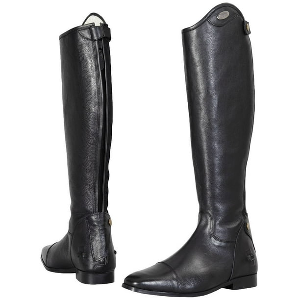 black sock boots mid heel