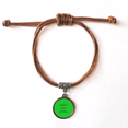 thumbnail image 1 of Build On What You Have Inspirational Bracelet Leather Hide Rope Wristband Brown Jewelry, 1 of 3