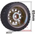 thumbnail image 6 of LINLIN 4PCS 65mm RC Rally Car Tyres Striped Pattern Rubber Tires Plastic Wheel Rims 12mm Hex Compatible with 1/10 RC On-Road Racing Car HSP Tamiya Sakura HPI WR8 HSP TT02 WLtoys, 6 of 7