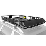 Leader Accessories 64'' Universal Roof Rack Cargo Carrier with Expandable Top Luggage Holder Basket