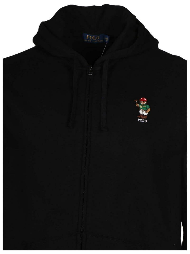 Polo Ralph Lauren Men's Polo Bear Full Zip Hoodie-Black - Walmart.com